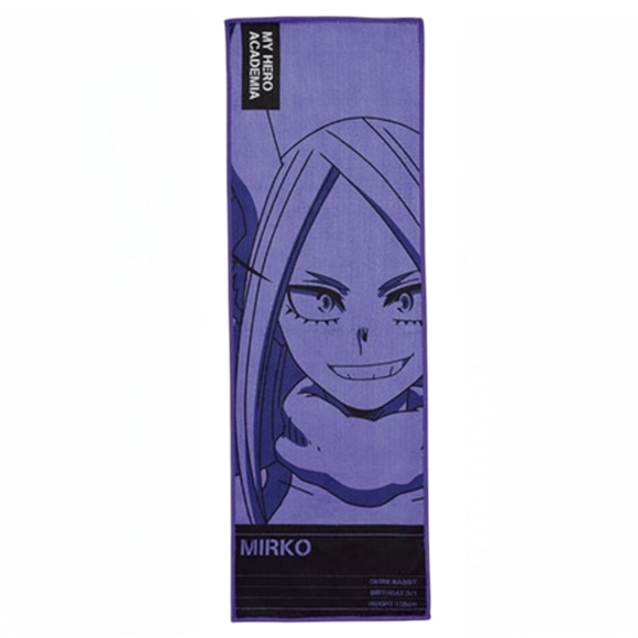 MHA My Hero Academia Mirko Purple Long Towel - Picture 6 of 6